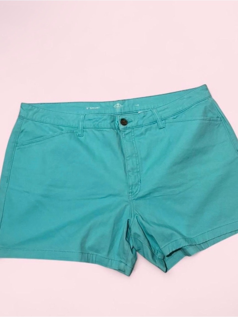 a.n.a Teal Short-Length Jean Shorts